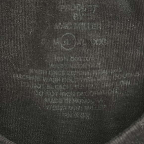 Mac Miller Black Graphic T-Shirt with his image as graphic size XXL  licensed - Picture 5 of 11